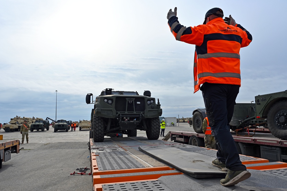 3rd Armored Brigade Combat Team, 4th Infantry Division Deployment – Port of Alexandroupolis