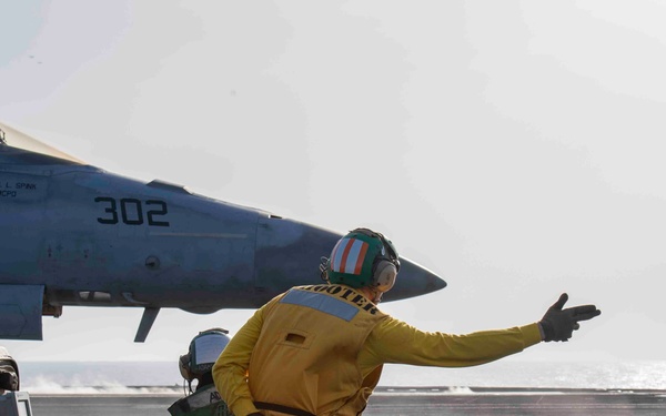 USS Dwight D. Eisenhower Conducts Flight Operations in the Red Sea