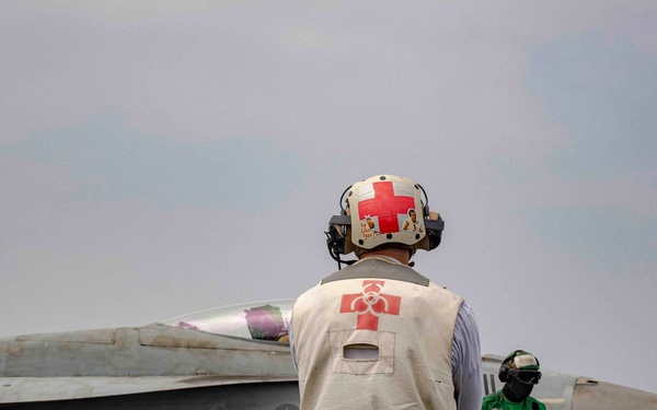 USS Dwight D. Eisenhower Conducts Flight Operations in the Red Sea