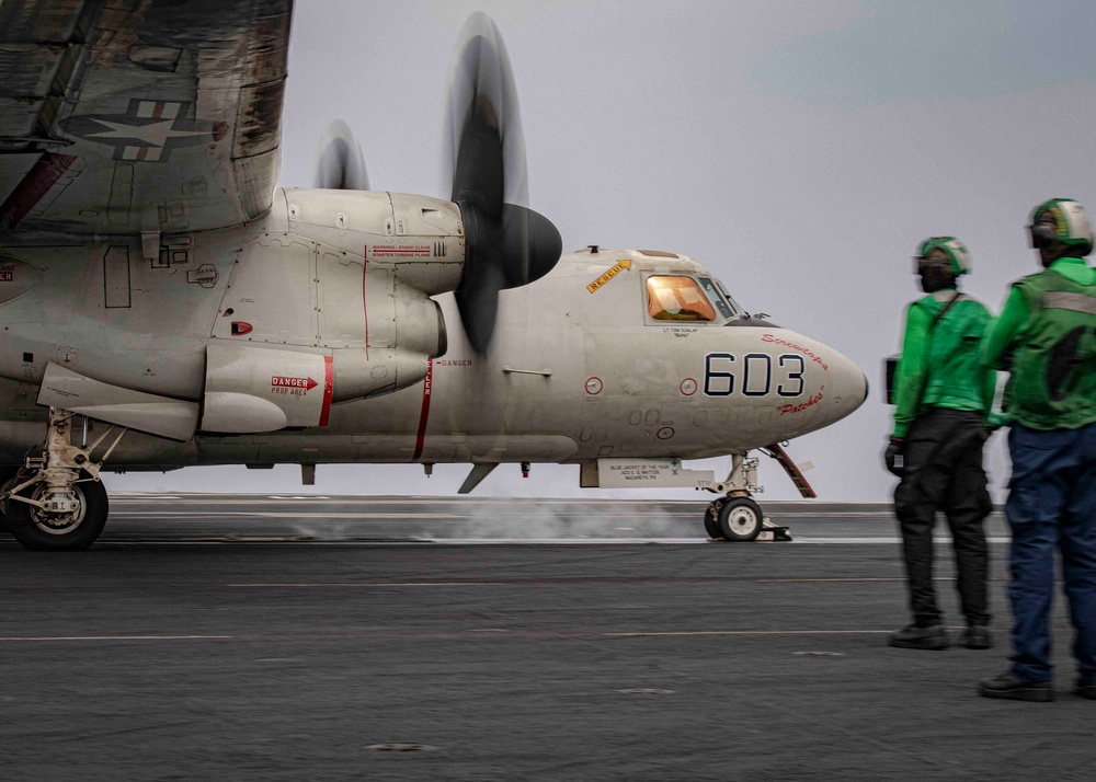 USS Dwight D. Eisenhower Conducts Flight Operations in the Red Sea