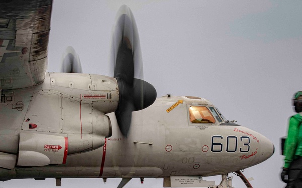 USS Dwight D. Eisenhower Conducts Flight Operations in the Red Sea