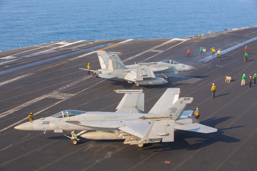 USS Dwight D. Eisenhower Conducts Flight Operations in the Red Sea