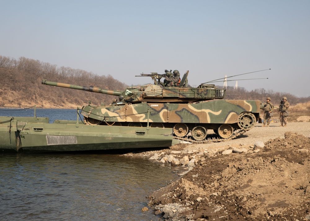 Freedom Shield 24, Army Engineers construct mobile bridge