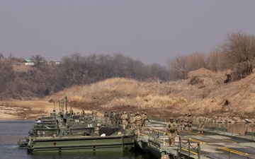 Freedom Shield 24, Army Engineers/ROK construct bridge