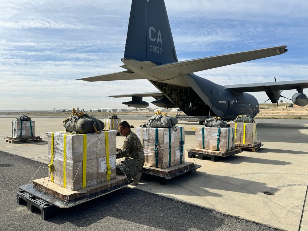 Combined Forces Complete 10th Humanitarian Airdrop into Gaza