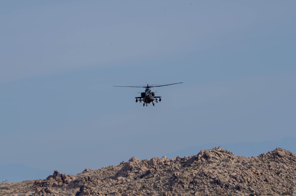 AH-64D Apache during NTC 24-03