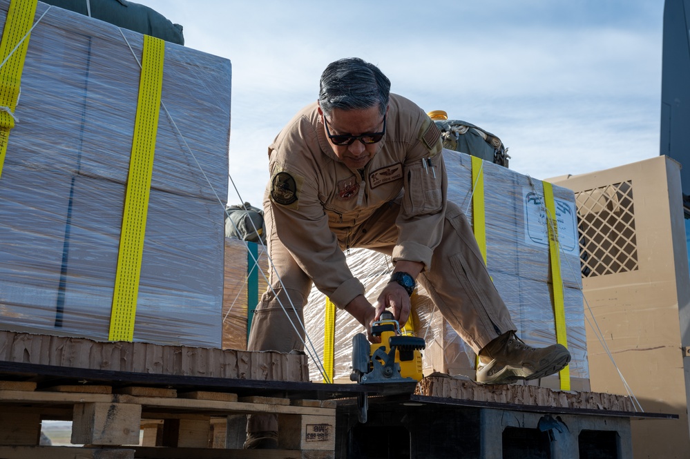 Combined Forces Complete 10th Humanitarian Airdrop into Gaza