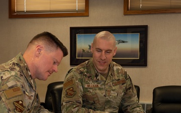 Col. Townsend signs AFAF memorandum