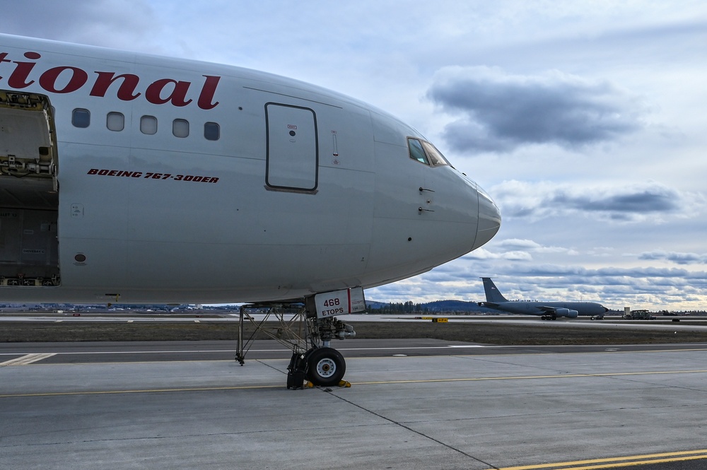 Airmen assigned to the 92nd Maintenance Group depart for deployment