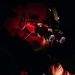 U.S. Army Flight Medics checks his night vision goggles