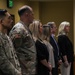 3rd Infantry Division leadership and spouses await Polish President Andrzej Duda