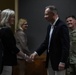 3rd Infantry Division leadership and spouses await Polish President Andrzej Duda