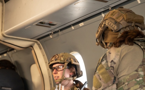 U.S. Air Force flight medical personnel train on casualty evacuation during Trojan Footprint 2024Trojan Footprint 2024
