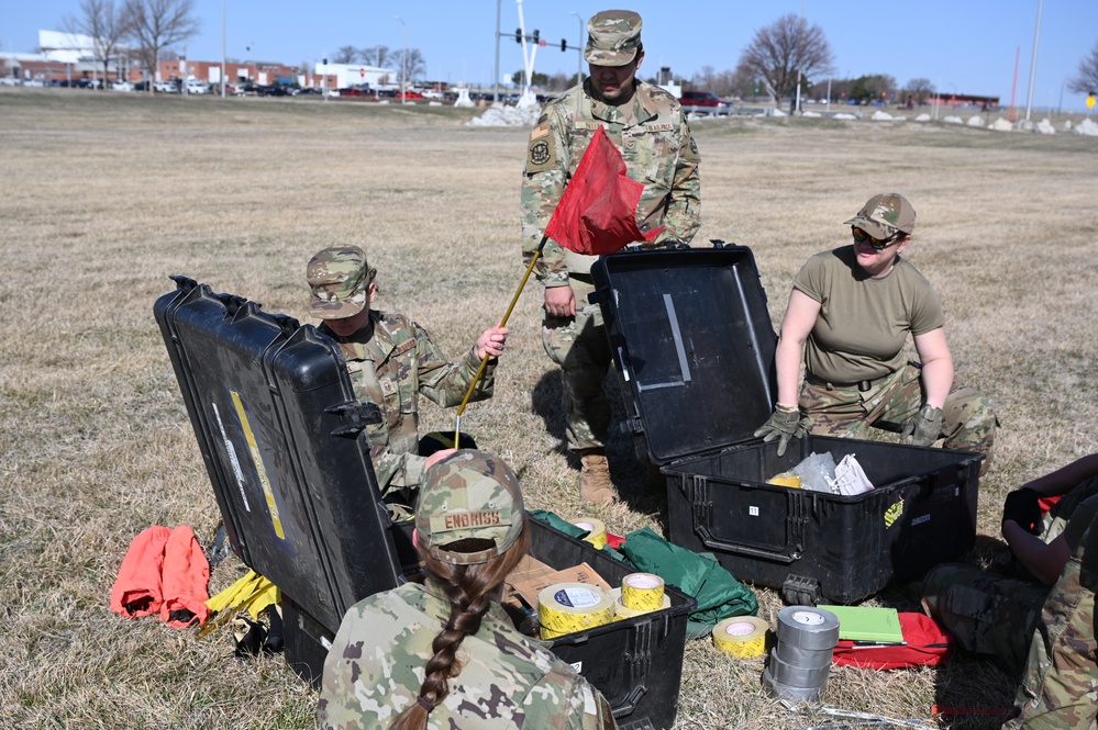 Nebraska Guard medical practice field setup with new equipment