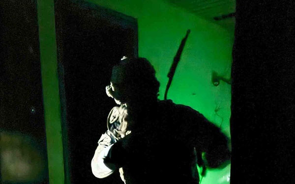 Green Berets perform night raid during Trojan Footprint 2024