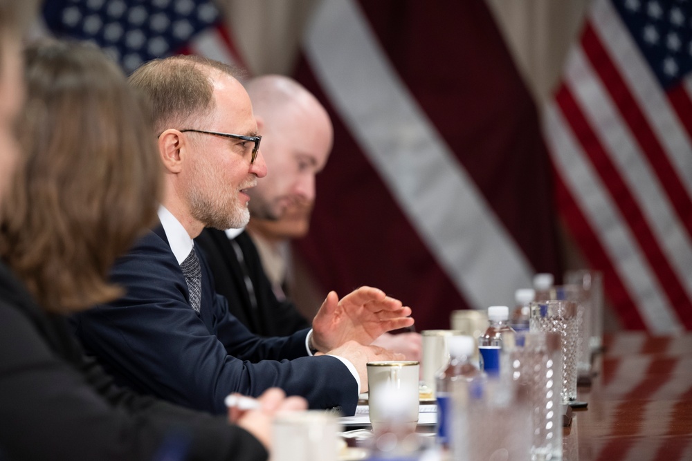 SD Hosts Latvia MoD Andris Sprūds