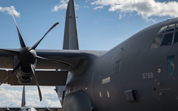 Air Force SOS run static jump at Trojan Footprint 2024