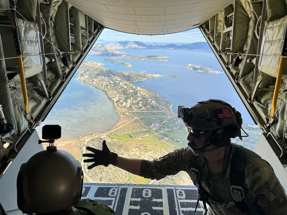 U.S. Air Force SOS runs static jump during Trojan Footprint 2024