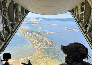 U.S. Air Force SOS runs static jump during Trojan Footprint 2024