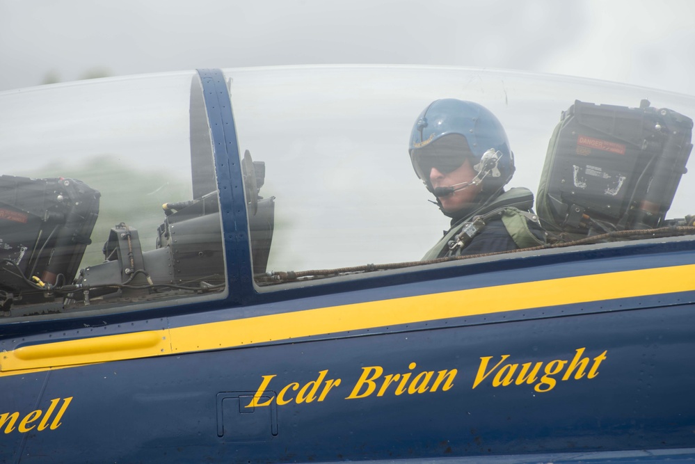 Hometown Heroes fly with Blue Angels