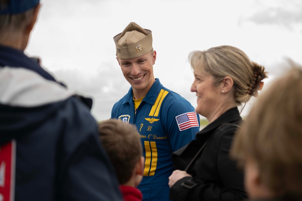 Hometown Heroes fly with Blue Angels