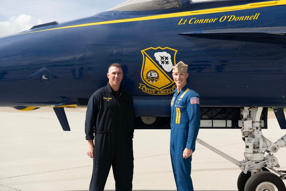 Hometown Heroes fly with Blue Angels