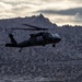 UH-60M Black Hawk prepares to land