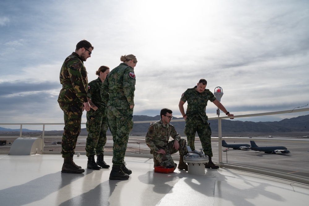 Royal Netherlands Air Force airmen visit Fuels Management Flight Red Flag 24-2