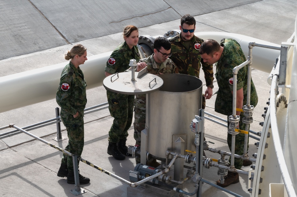 Royal Netherlands Air Force airmen visit Fuels Management Flight Red Flag-Nellis 24-2