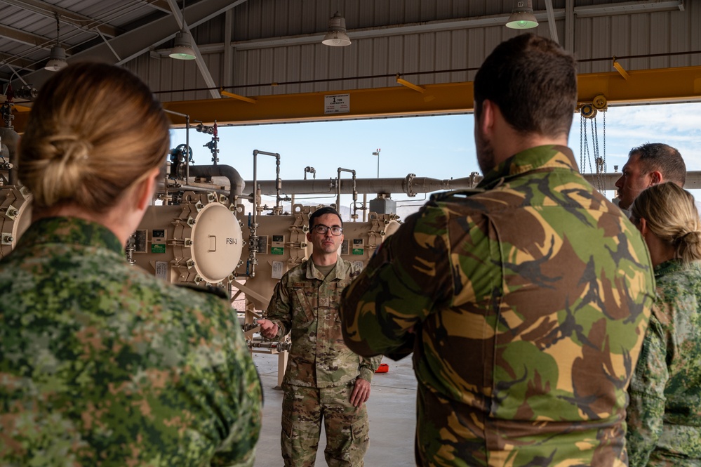 Royal Netherlands Air Force airmen visit Fuels Management Flight Red Flag-Nellis 24-2