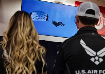 Free fallin’: Team Sorensen lets Wings of Blue take the wheel during tandem jump