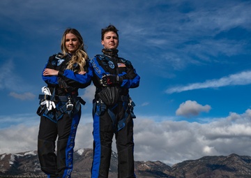 Free fallin’: Team Sorensen lets Wings of Blue take the wheel during tandem jump