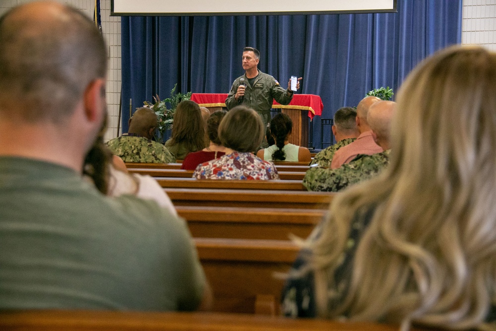 JBC Speaks to Ombudsmen and Key Spouses at Hickam Chapel