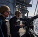 USS Philippine Sea Conducts a General Quarters Drill in the Red Sea