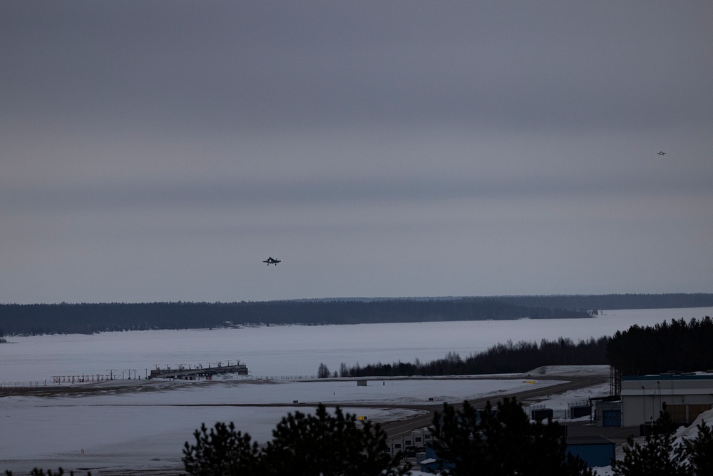 U.S. Marines with VMFA-542 and VMGR-252 conduct distributed aviation operations in Sweden during Exercise Nordic Response 24