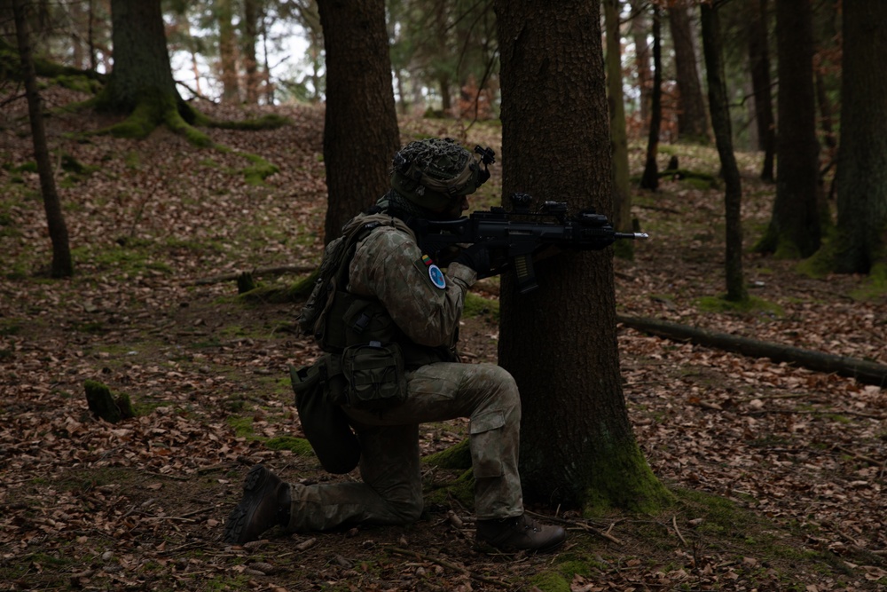 Allied Spirit 24 Participants Conduct Mounted and Dismounted Combat Training