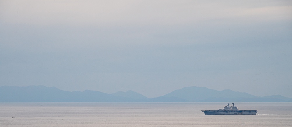 USS America Conducts a Formation Exercise as Part of Exercise Iron Fist