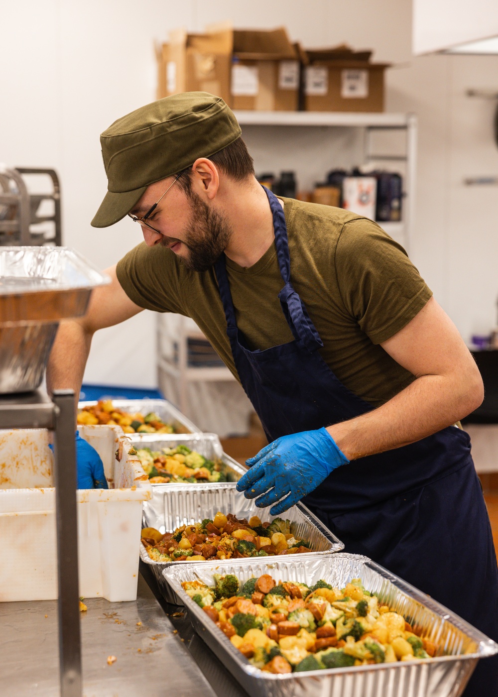 U.S. Marines and Soldiers partner with Norwegian kitchen staff during Exercise Nordic Response 24