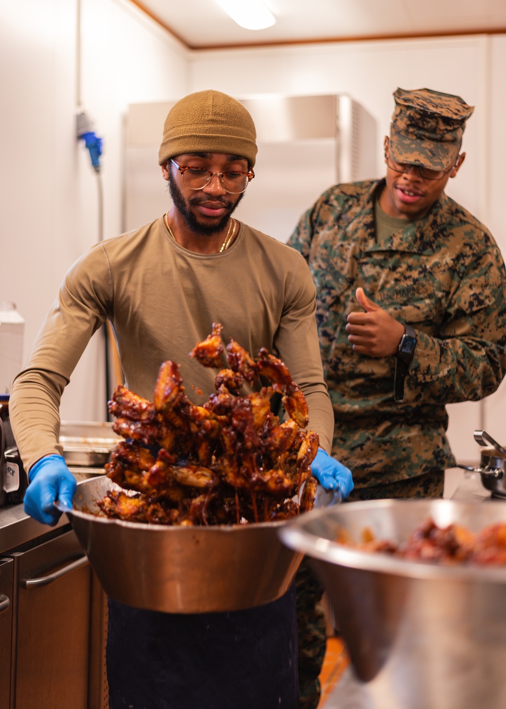 U.S. Marines and Soldiers partner with Norwegian kitchen staff during Exercise Nordic Response 24