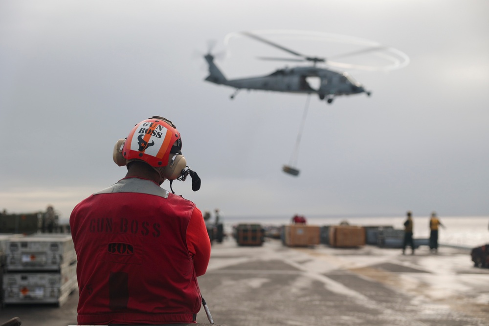 USS Bataan conducts ammunition offload