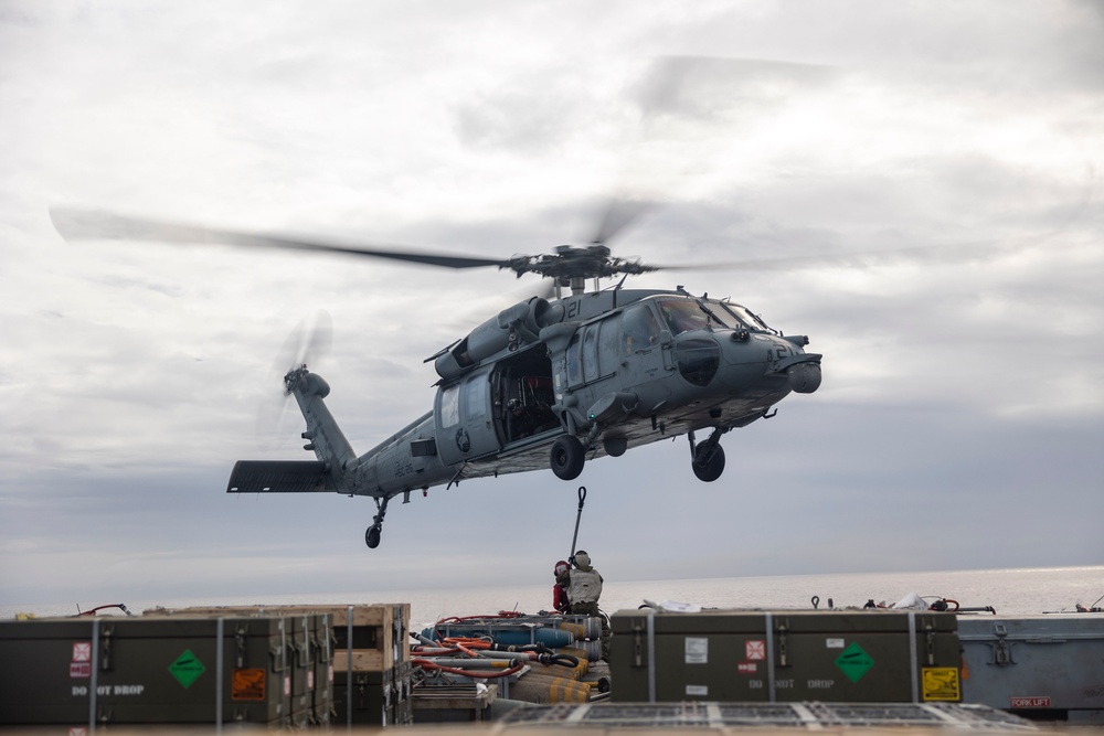 USS Bataan conducts ammunition offload