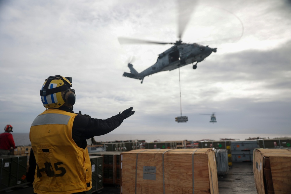 USS Bataan conducts ammunition offload