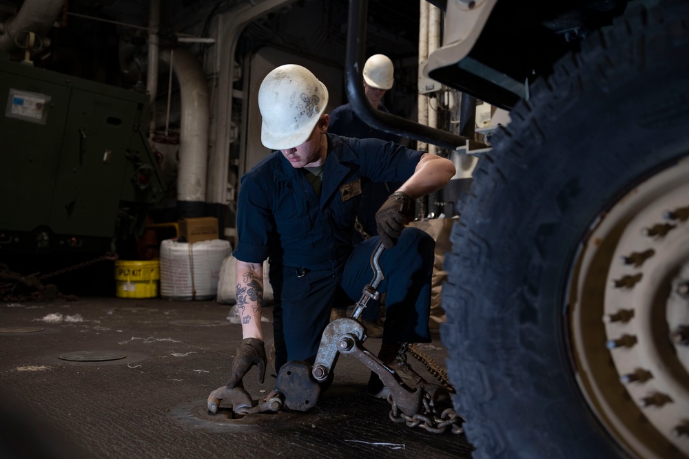 USS BATAAN COMBAT CARGO CONDUCTS ROUTINE OPERATIONS