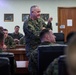 Maj. Gen. Sofge gives remarks during exercise AC24