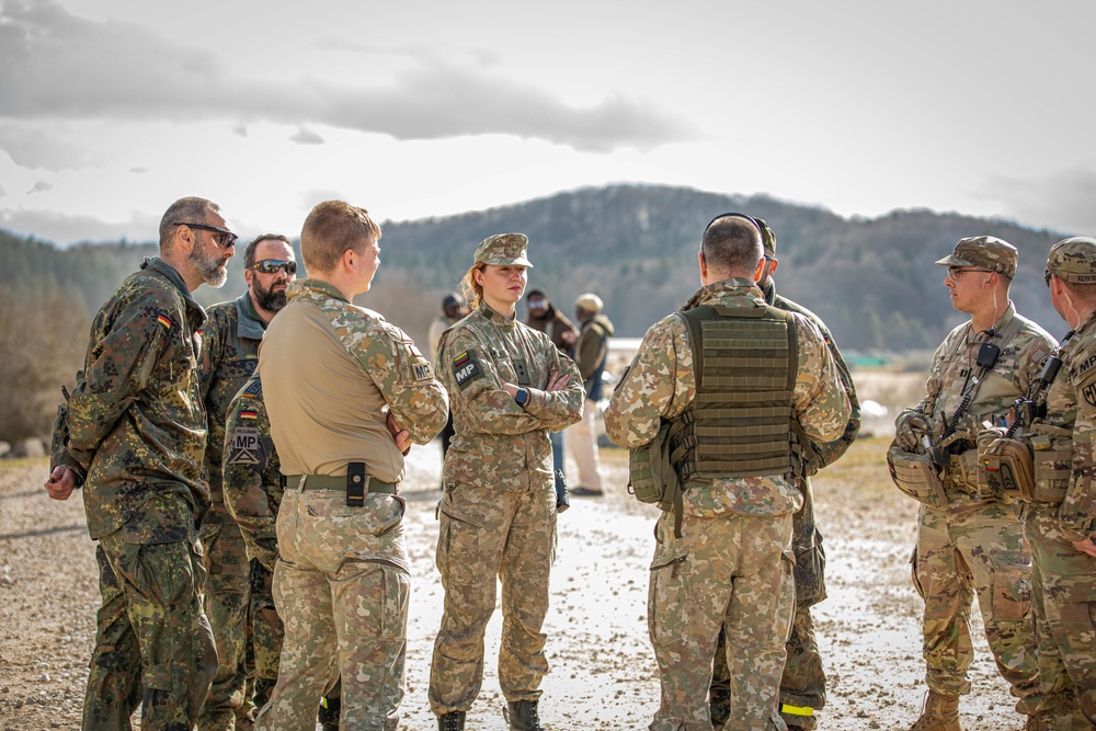 Allied Spirit 24: Debriefing the mission together