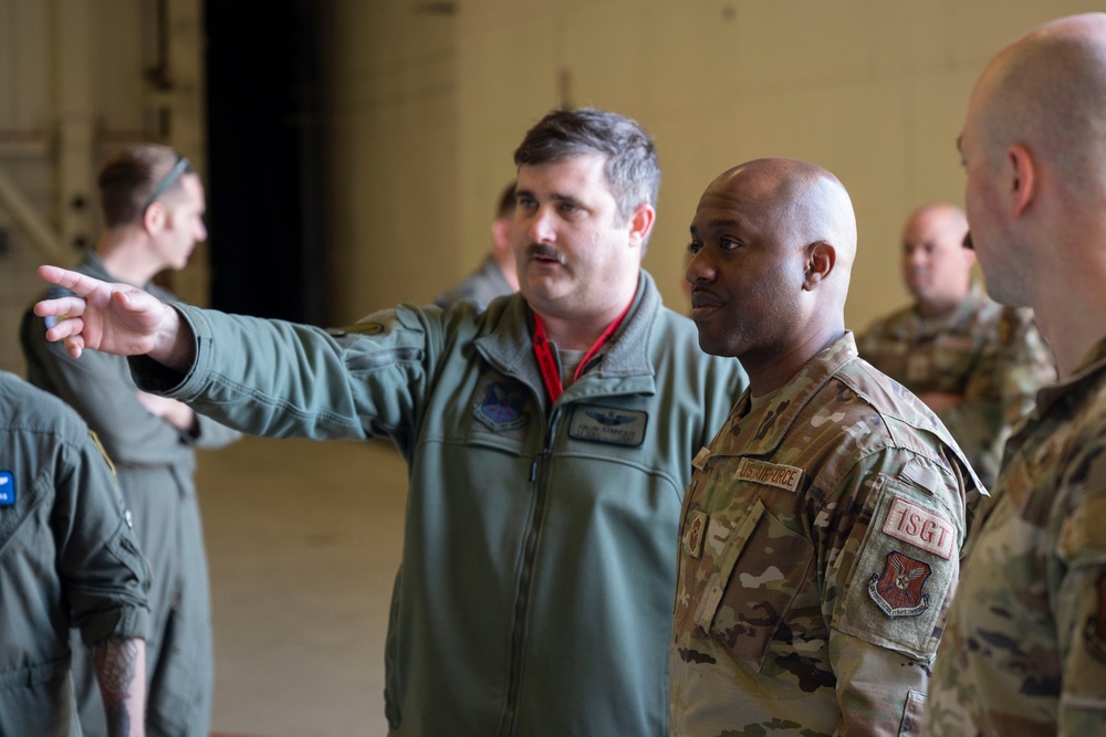 AFGSC First Sergeant tours the B-2