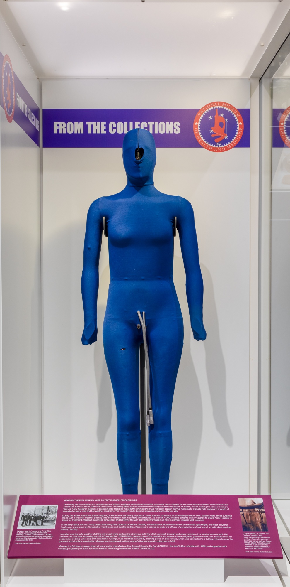 “From the Collections of the National Museum of Health and Medicine: George, Therman Mannikin Used to Test Uniform Performance” Exhibit