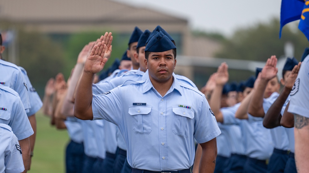 USAF BMT Coin Ceremony, Graduation -- 13-14  March 2024