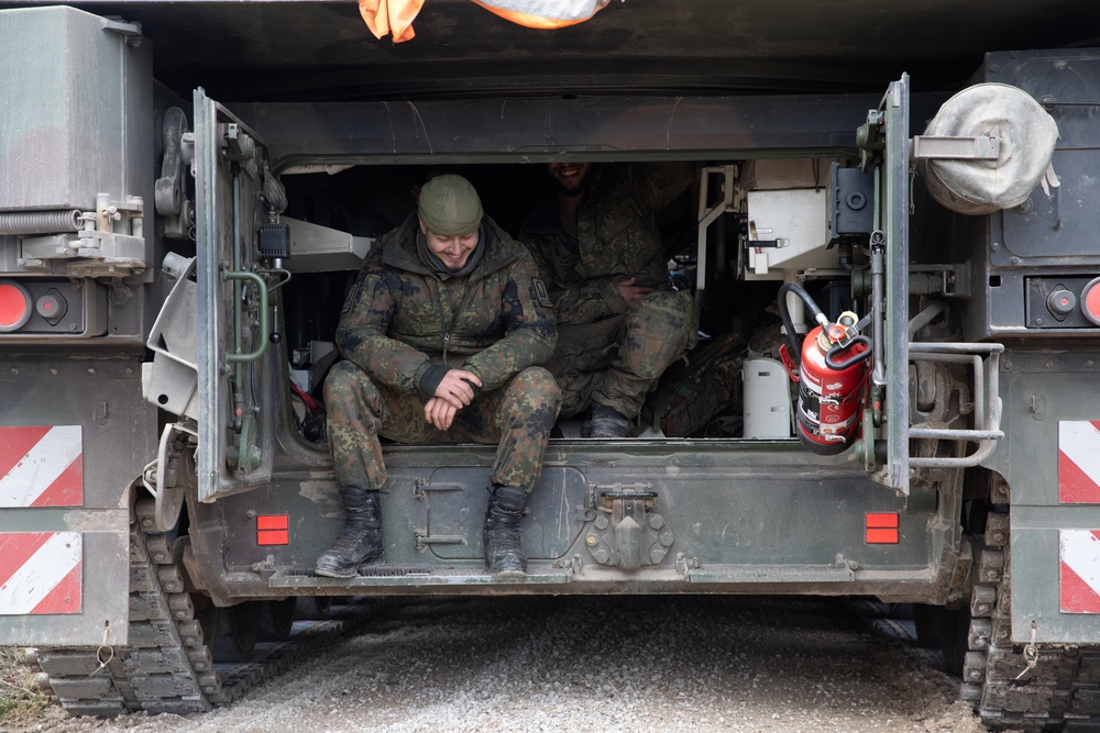 Allied Spirit 24 Participants Conduct Artillery Training