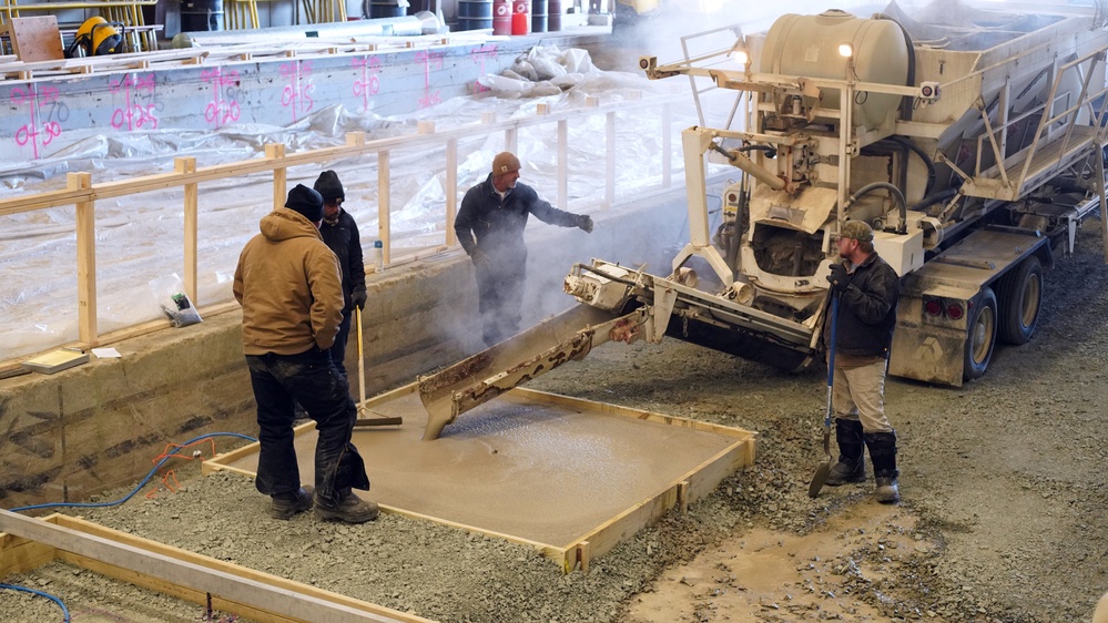 Rapidset Concrete Pour in cold weather